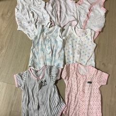 夏物　ベビー肌着　前開きボタン　サイズ70