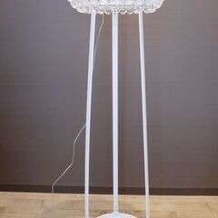 【ヤ取終了5/20】≪ZW331ジ≫ 通電OK FOSCARINI/フォスカリーニ カボシェフロアランプ フロアスタンド/照明 ミッドセンチュリー Mサイズ クリルビーズ/クリアーの画像
