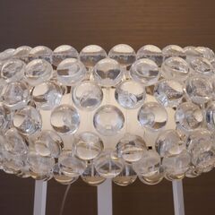 【ヤ取終了5/20】≪ZW331ジ≫ 通電OK FOSCARINI/フォスカリーニ カボシェフロアランプ フロアスタンド/照明 ミッドセンチュリー Mサイズ クリルビーズ/クリアーの画像
