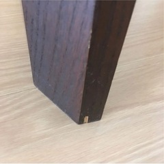 大塚家具　ローテーブル　木×ガラス　ダークブラウンの画像