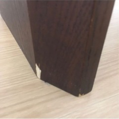 大塚家具　ローテーブル　木×ガラス　ダークブラウンの画像
