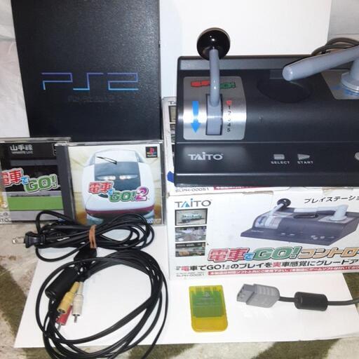 PS2本体\u0026マスコン\u0026ソフト電車でGO!入門全部入り