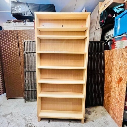 無印良品 MUJI タモ材 組み合わせて使える木製収納 ロータイプ H83cm