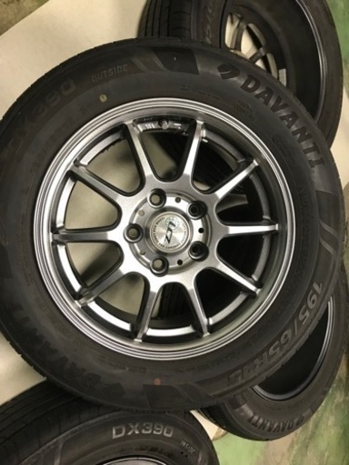 夏タイヤ4本セットLCZアルミホイール195/65R15 タイヤ　