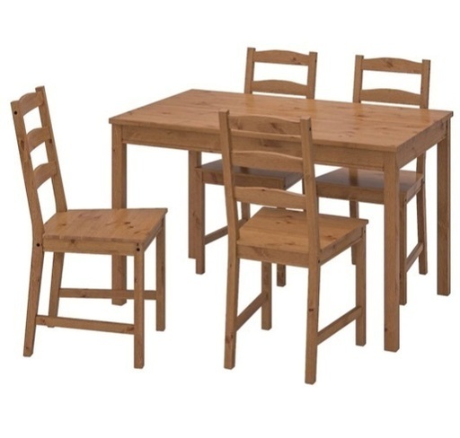 IKEA ヨックモック　ダイニングテーブル　クッション3つ付き