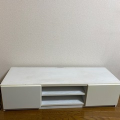 【0円】テレビ台(白)の画像