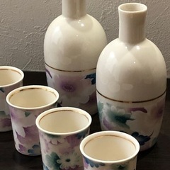 酒器セット　徳利おちょこ　日本酒　猫の画像