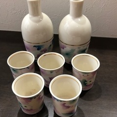 酒器セット　徳利おちょこ　日本酒　猫の画像