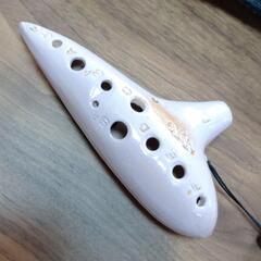 ⭕　オカリナ　ソプラノ　楽器　ピンクベージュの画像