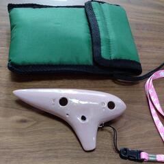 ⭕　オカリナ　ソプラノ　楽器　ピンクベージュの画像