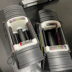可変式パワーダンベルセット 90ポンド(約41ｋｇ）×2 両腕分 調節可変式ブロックダンベルの画像