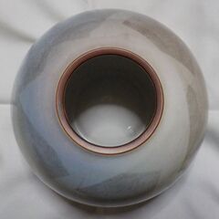 【九谷焼】九谷宗秀 釉裏銀彩(ゆうりぎんさい) 丸花瓶の画像