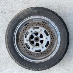 バイクのアルミホイルの画像