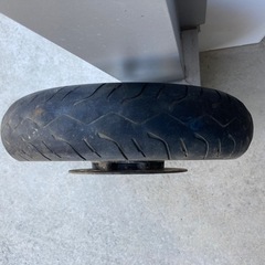 バイクのアルミホイルの画像