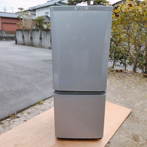 中古 三菱 MITSUBISHI 2ドア 冷凍冷蔵庫 MR-P15A-S シルバー 2016年製 146L 三菱電機