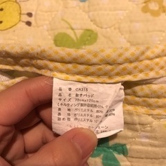 ハチ柄　敷きパッドの画像