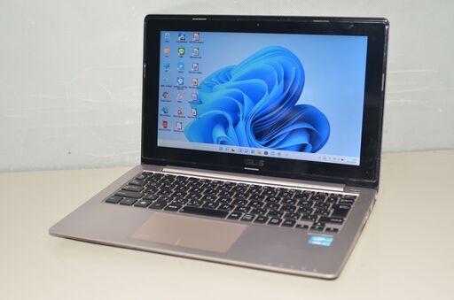 中古軽量ノートパソコン ASUS X202E 11.6インチ 最新windows11+office Core i3 3217U/メモリ4GB/爆速SSD128GB/無線内蔵/WEBカメラ