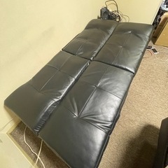 レザーソファー ソファーベッド レザーソファの画像