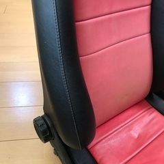 RECARO LX？　赤黒合皮張り替え済の画像