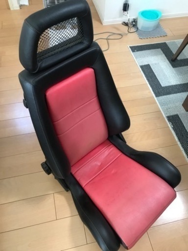 RECARO LX？　赤黒合皮張り替え済