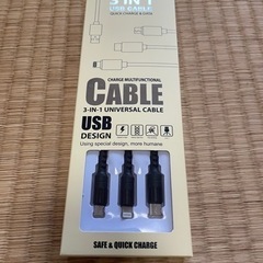 USB 3in1急速充電ケーブル Type-C, Android, Iphoneの画像