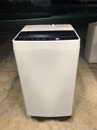 2019年製 Haier 全自動電気洗濯機 JW-C55D　5.5kg 簡易乾燥機能付 しわケア脱水】高濃度洗浄機能