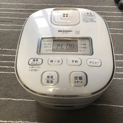 受付終了　炊飯器　3合炊き　シャープ