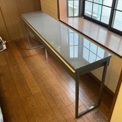 デスク　テーブル　机(サービス袖机2個付き)