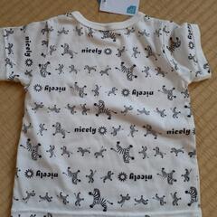 「未使用タグ付き」半袖Tシャツ　シマウマ柄　サイズ90の画像