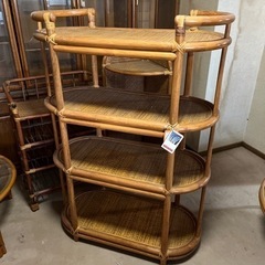 籐家具　棚　ラック　大きめ
