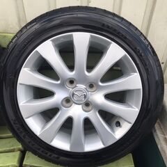 バリ山YOKOHAMAタイヤ185/55R15マツダ純正ホイール...