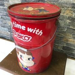 ペコちゃん　不二家　ドラム缶　収納　イス　福岡市南区