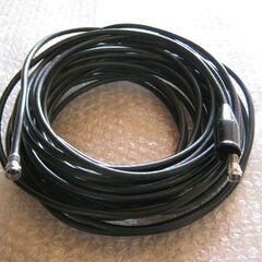 TVケーブル 20m  外形 6mm 両端コネクタ・カバー付 保管品