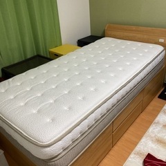 ニトリ　チェストベッド（シングル）マットレス付き