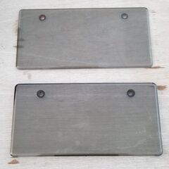 ナンバープレートカバー　当時物