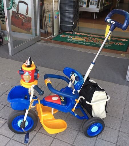 ポップンカーゴ三輪車　 ミッキーマウス 　ブルー ディズニー