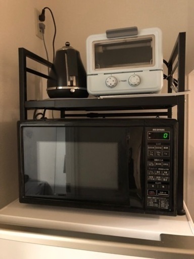 アイリスオーヤマ 電子レンジとレンジ台 セット