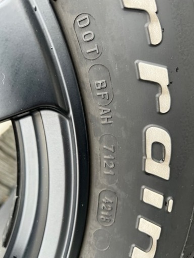 ランドクルーザープラド　ALGERNON FENICE ホイールとタイヤ4本セット BFGOODRICH ALL-TERRAIN T/