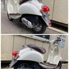 ⭐︎かわいいホワイトスクーピー⭐︎ホンダ　原付　50cc バイク　スクーターの画像