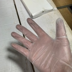 業務用？　パウダー有り　ゴム手袋　使い捨て　10枚入りx10箱 ラージサイズ Lサイズ　男性用の画像