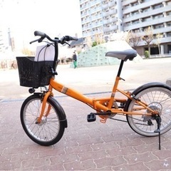 折りたたみ自転車−20インチオレンジ