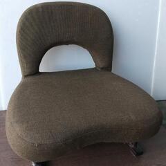 取引中☆一人ロータイプ椅子ブラウン☆