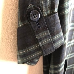 グリーンチェックのチュニックワンピースM sizeの画像