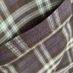 グリーンチェックのチュニックワンピースM sizeの画像