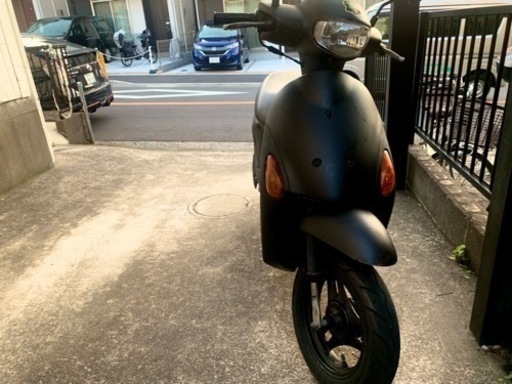 レッツ4 スズキ☆機関良好☆75cc登録☆マットブラック☆自賠付き