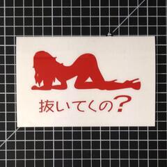 抜いてくの？カッティングステッカー！