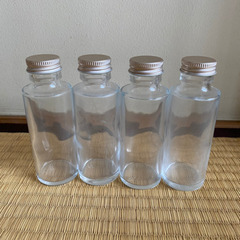 瓶　ハーバリウム　フラワーベース　4本セット