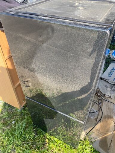 ユーイング 2ドア 冷凍冷蔵庫 110L UR-F110H ブラック 大容量フリーザー 引き出し式 霜取り不要　2017年製