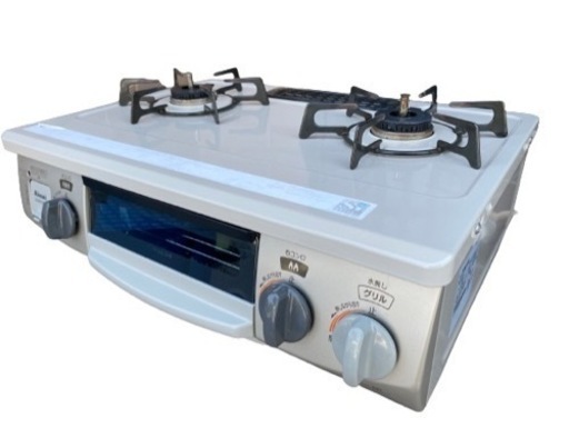 2016年製 リンナイ 水無し片面焼グリル付 左強火ガステーブル 都市ガスようDCM01BEL(0404m)