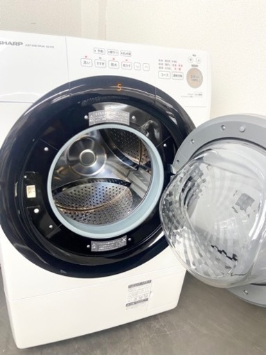 激安‼️マンションにもすっきり置けるコンパクトドラム 20年製 SHARPドラム式洗濯乾燥機ES-S7E-WR?
